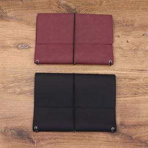 Foldable Travelers Notebook Cover <b>Refillable</b> Leather Journal Holder Card Slots Pocket <b>Pen</b> Holder - Product Image 4