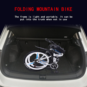 Vélo de montagne électrique à cadre pliable en acier au carbone, <span class=keywords><strong>prix</strong></span> d'usine, 2026, batterie au lithium 36V/350W, écran LED, 21 vitesses, frein à disque - Product Image 5