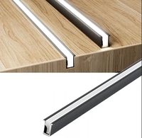 SDW-D16 Mini Ultra-Mince Série 6000 Bande Lumineuse LED pour Armoire en Profilé d'Aluminium Surface Anodisée Canal Invisible Encastré pour Placard