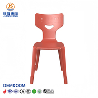 Chaise d'étudiant légère et peu encombrante, respirante, perforée, empilable, pour l'enseignement secondaire