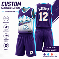 Nouvel ensemble d'uniformes de basketball personnalisés pour hommes – Maillot et short respirants pour l'entraînement et les matchs, avec service de conception gratuit