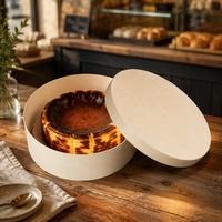 Boîte alimentaire en bois de qualité alimentaire, jetable, ronde, pour charcuterie, snacks, bonbons, fromages, gâteaux, cuisson, boîte personnalisée OEM