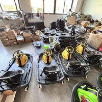 Kit de mini kart à dérive rotatif à 360 degrés pour enfants, jeu d'arcade, construction en plastique et métal, utilisation dans les parcs de trampolines et les parcs sportifs