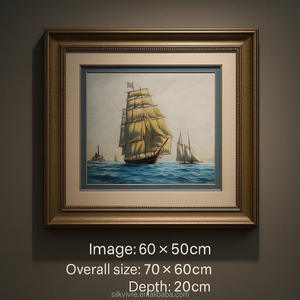 Cuadro Decorativo de Pared con Bordado de Velero en Seda Pura Hecha a Mano para Decoración <span class=keywords><strong>del</strong></span> Hogar - <span class=keywords><strong>Boutique</strong></span> Silkvivre - Product Image 6