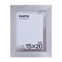 Cadre photo en bois MDF blanc de style moderne, élégant et fait main, taille personnalisée, pour table, marque HOMCO