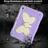 Béquille papillon ailes étui pour iPad A16 11e génération 2025 10e 10.9 pouces 2022 porte-crayon robuste couverture de tablette robuste