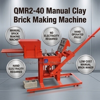 Machine manuelle QMR2-40 pour la fabrication de briques en terre cuite, de briques emboîtables et de briques écologiques