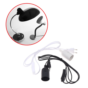 Support de lampe chauffante <span class=keywords><strong>E27</strong></span>, prise EU 220V, <span class=keywords><strong>câble</strong></span> d'alimentation 1,8/3/5m avec interrupteur marche/arrêt <span class=keywords><strong>pour</strong></span> lampe chauffante <span class=keywords><strong>pour</strong></span> élevage de volailles, animaux et reptiles - Product Image 5