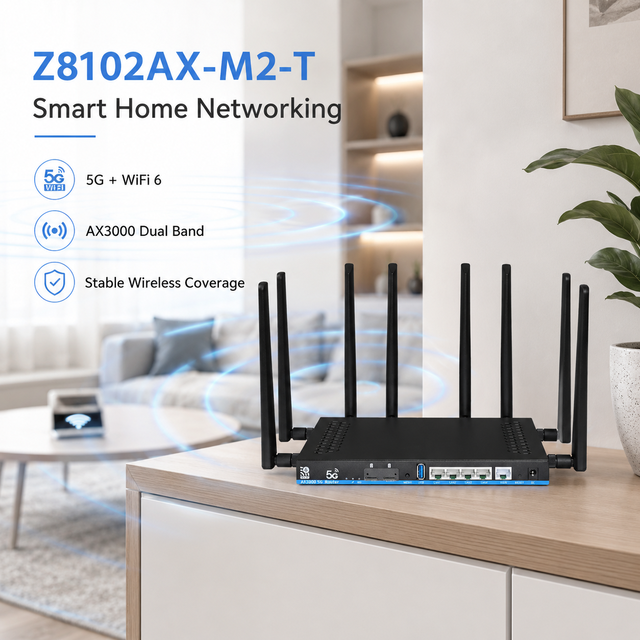 OEM ODM 5G WiFi 6 Router AX3000 OpenWrt Wireless Router with Mesh Support and Custom Logo Service