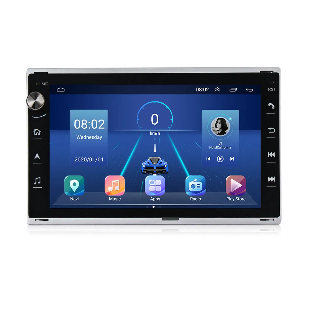 Autoradio Android, Navigation GPS, Wifi, lecteur Dvd, 2 din, pour voiture VW/Volkswagen Passat B5, GOLF, POLO, TRANSPORTER, BORA MK5, SHARAN, JETTA