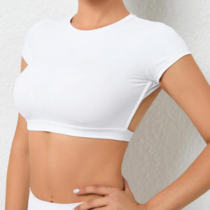 XINXU Ropa de yoga para mujer Ajuste apretado Deportes transpirables Correr al aire libre Sexy Espalda abierta Fitness <span class=keywords><strong>Gym</strong></span> <span class=keywords><strong>Top</strong></span> - Product Image 4