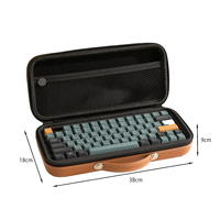 Boîte de rangement portable pour clavier EVA, étanche, résistante aux rayures et aux chocs, compatible avec les claviers 60/87/104 touches