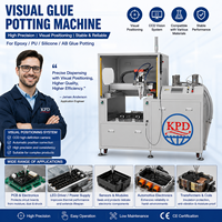 Máquina de Dosificación de Resina Epoxi y Silicona de 2 Componentes con Posicionamiento Visual Automático para Sellado de Sensores y Conectores