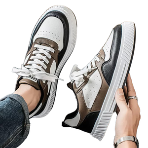 Zapatos de Moda para Hombre, Estilo Retro, Versátiles, con Suela Gruesa, Talla Grande, Transpirables, Casuales, Impermeables, de PU, para Correr y Deportes - Product Image 1