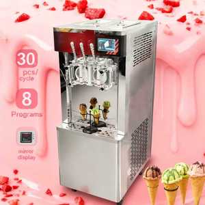 Máquina Comercial de Helado Suave con 3 Boquillas, Control Táctil, Certificación Energy Star, Acero Inoxidable, 220V/50Hz, Enchufe Múltiple - Product Image 2