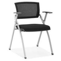 Chaise de bureau polyvalente en maille, équipée d'un tableau d'écriture et de roulettes amovibles, siège flexible pour réunions/formations