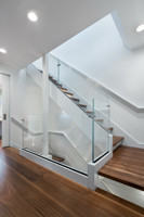CBMmart : Accessoires de main courante en verre pour escalier en bois, marches d'escalier en chêne naturel – Vente Flash