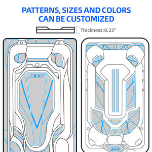 Xyf समुद्री अनुकूलित आधुनिक डिजाइन 3 मीटर चिपकने वाला एवा फोम गर्म टब चटाई पोर्टेबल गोल स्पा टब के लिए वर्ग पैटर्न के साथ - Product Image 2