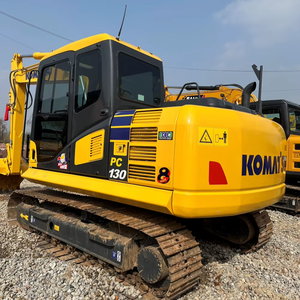 Excavadora Komatsu PC130 usada, excavadoras Komatsu pequeñas de segunda mano, excavadora móvil de tierra de 13 toneladas, maquinaria de construcción - Product Image 1