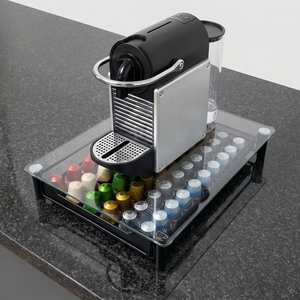 Kotak Penyimpanan Kapsul Nespresso Baru Kapasitas 60 dengan Tutup Kaca & Desain Laci untuk Mesin Kopi Rumah Seri Original - Product Image 4