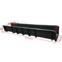 Composite Drainge Channel Water Fossé en résine en forme de U HDPE pour parc et centre commercial de petite taille
