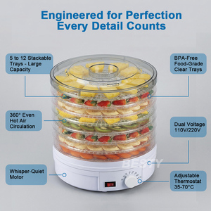 Mini déshydrateur alimentaire électrique automatique à air chaud pour fruits, légumes, viande, poisson, <span class=keywords><strong>oignon</strong></span>, pour la maison - Product Image 2
