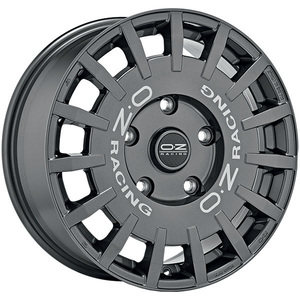 CERCHI EN LEGA RALLY RACING 8x18 5x114.3 ET 45 GRAPHITE FONCÉ LETTRE ARGENT - Product Image 1