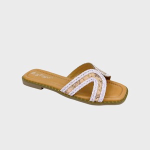 <span class=keywords><strong>Ciabatte</strong></span> estive da donna <span class=keywords><strong>con</strong></span> cinturino incrociato, intrecciate/<span class=keywords><strong>con</strong></span> <span class=keywords><strong>pietre</strong></span>/<span class=keywords><strong>con</strong></span> borchie, a punta aperta, traspiranti, per la spiaggia, all'ingrosso - Product Image 2