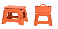 Chaise pliante moderne et empilable pour l'extérieur, modèle 2026, en plastique coloré, petit tabouret et table pliables pour la maison