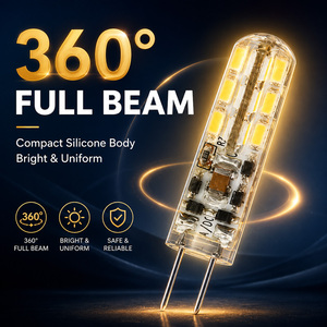 หลอดไฟ LED G4 1.5W 12V AC DC ปรับความสว่างได้ ไม่กระพริบ SMD 2835 15000H รับประกัน 2 ปี CE RoHS ETL สำหรับโคมไฟระย้าภายในอาคาร - Product Image 6