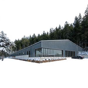 Edificio Deportivo Moderno de Baloncesto, Estructura de Acero Prefabricada, Impermeable, Superficie Galvanizada, Vida Útil de 50 Años, para la Comunidad - Product Image 1