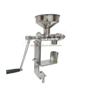 Manual screw cold press hand operated oil press small scale peanut oil extraction