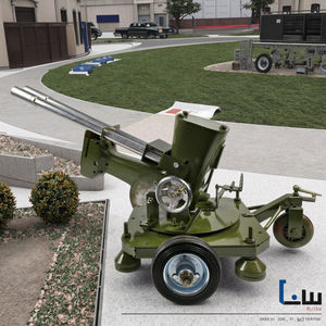 कैनन मॉडलः हस्तनिर्मित रेट्रो वेल्डिंग टॉर्च धातु शिल्प मॉडल आभूषण, एक घूर्णन पुश रॉड और एक चलने तंत्र के साथ। - Product Image 2