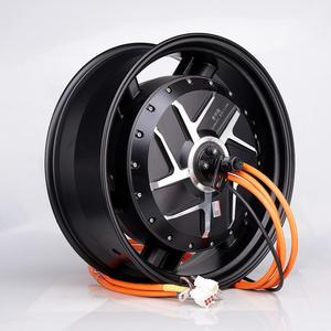 Motor de cubo BLDC para motocicleta, precio de fábrica, para neumático de 17 pulgadas y 6.0 de ancho, motor de cubo con llanta desnuda para neumático de 17 pulgadas y 6.0 de ancho - Product Image 2