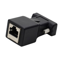 Convertisseur de port série DB9 vers RJ45, adaptateur 9 broches mâle/femelle RS232 vers port réseau