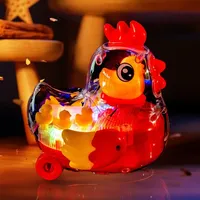 Jouet à bascule électrique en plastique pour enfants, unisexe, petit animal, avec musique et lumières, design mignon de lapin pour bébé
