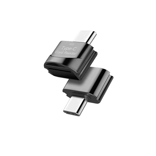 New Arrival Custom Logo Mini OTG Type C Card Reader & Mobile Phone USB 2.0 Installation Supports SD Card Metal Connector