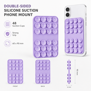 Soporte de Teléfono con Ventosas de Silicona de Doble Cara, 48 Ventosas, Soporte para Selfies con Manos <span class=keywords><strong>Libres</strong></span> para Transmisiones en Vivo de TikTok, Logotipo Personalizado al por Mayor - Product Image 1