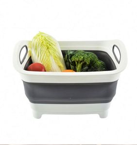 Kitchen <b>Plastic</b> Folding Vegetable Washing Basin Eco-friendly Reusable Dishwasher Safe Foldable - Product Image 4