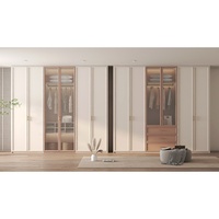 Armoire en bois pliable sur mesure, design moderne, meubles de chambre à coucher, rangement pour appartement, organisateur de vêtements