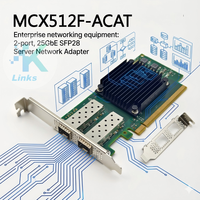 Carte d'interface serveur Ethernet SFP28 double port 10/25GbE MCX512F-ACAT pour Mellanox CX-5 Ex – Contactez-nous pour le meilleur prix