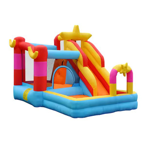 Châteaux gonflables commerciaux sur mesure en forme d'étoile, trampolines d'extérieur pour enfants, matériau PVC de haute qualité GOLDEN ART Y-229 - Product Image 2