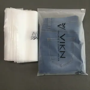 Umwelt freundliche Ziplock Clear Garment Schwarze Verpackungs tasche Kunststoff PE EVA PVC Klare Reiß verschluss tasche für Kleidung