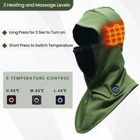Bonnet d'hiver chauffant électrique rechargeable USB, masque coupe-vent, bonnet de ski épais coupe-vent pour unisexe, balaclavas, bonnet chauffant
