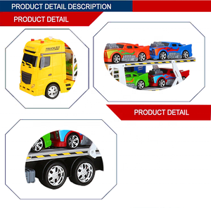 1:24 scala di attrito rimorchio <span class=keywords><strong>camion</strong></span> trasporto auto <span class=keywords><strong>giocattolo</strong></span> con 4 auto e la luce del suono - Product Image 4