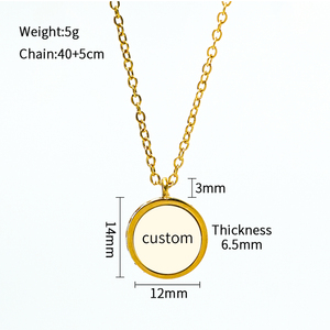 Artículo Católico, Collar con Colgante de Imagen de Santos, con Imagen de Jesús, la Virgen María y San Miguel Arcángel, Amuleto de Circonio Personalizado - Product Image 4