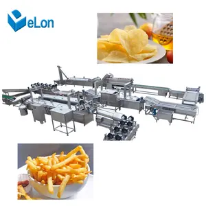 工业300-1000千克/小时全自动马铃薯冷冻薯条生产线/薯片制造机