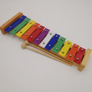 Glockenspiel coloré Xylophone en bois aluminium Percussion 12 tons Piano Xylophone jouet pour prix d'écoute sonore - Product Image 2