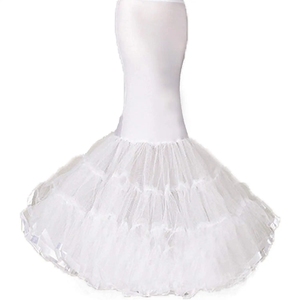Femmes 3 couches sirène <span class=keywords><strong>jupon</strong></span> queue de poisson sous-jupe Crinoline étage longueur trompette glisse <span class=keywords><strong>pour</strong></span> mariage <span class=keywords><strong>robe</strong></span> de mariée - Product Image 3