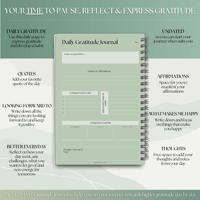 Cahiers personnalisables A5, planificateurs et journaux de gratitude, soins personnels, positivité, agenda, couverture de carnet de notes professionnel avec logo